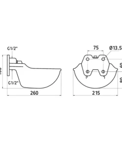 Online Abreuvoir à soupape tubulaire 1,7 L Équipement Pour Le Box|Abreuvoirs