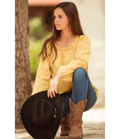 Hot Blouse Angie Femme T-Shirts À Manches Longues