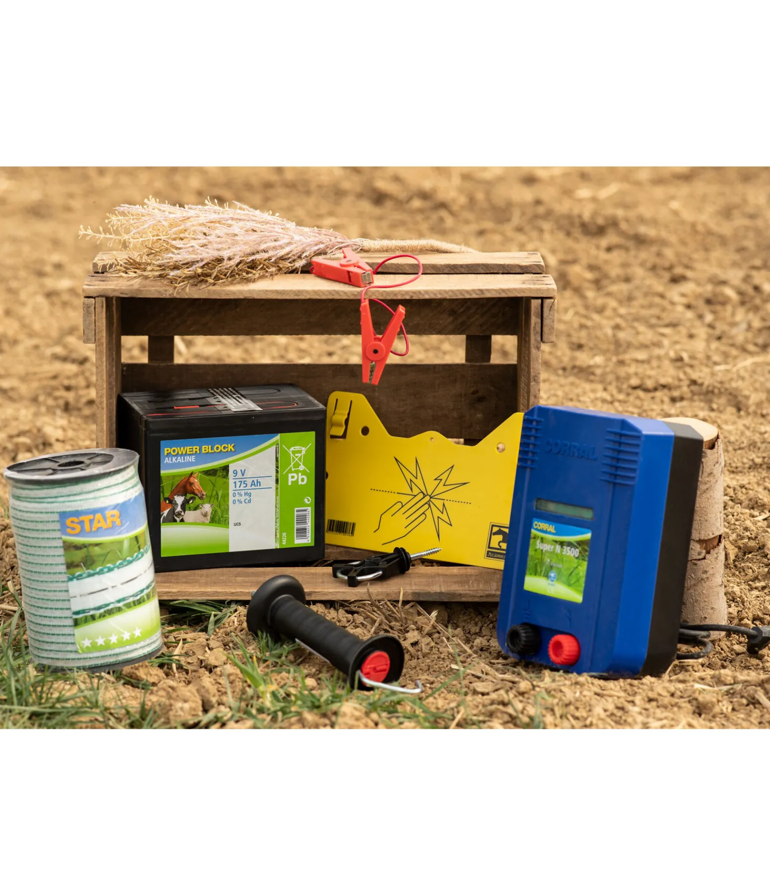 Discount Câble de raccordement de clôture avec deux pinces Electrificateur De Clôture|Tendeurs & Connecteurs Rubans