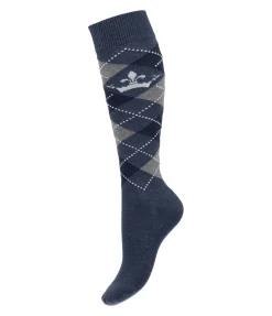 Chaussettes hautes Argyle Femme Chaussettes