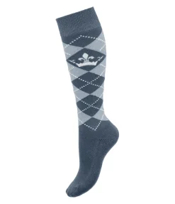 Best Chaussettes hautes Argyle Glitzer II Femme Chaussettes