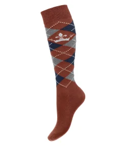 Outlet Chaussettes hautes Argyle Femme Chaussettes