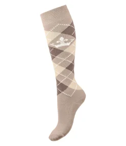 Hot Chaussettes hautes Argyle Femme Chaussettes