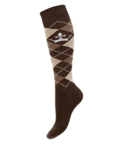 Outlet Chaussettes hautes Argyle Femme Chaussettes