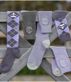 Outlet Chaussettes hautes Argyle Femme Chaussettes