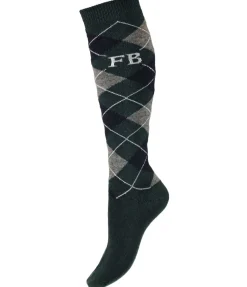 Best Chaussettes hautes à base de laine mérinos Argyle Femme Chaussettes