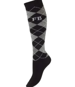 Best Chaussettes hautes à base de laine mérinos Argyle Femme Chaussettes