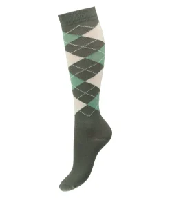 Clearance Chaussettes hautes à losanges Argyle Femme/Enfant Accessoires Enfants|Chaussettes