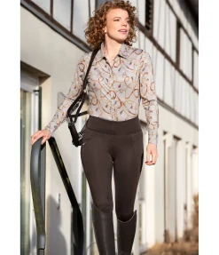 Hot Chemise d'équitation Rosalie Femme T-Shirts À Manches Longues