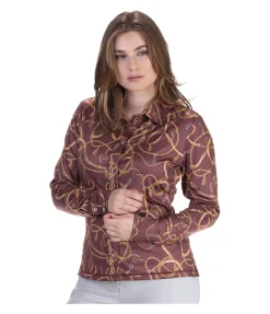 Best Chemise d'équitation Rosalie Femme T-Shirts À Manches Longues