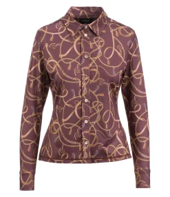 Best Chemise d'équitation Rosalie Femme T-Shirts À Manches Longues