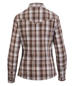 New Chemise femme Karo Femme T-Shirts À Manches Longues