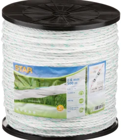 Sale Cordon électrique Star Class DeLuxe, 200 m / 6 mm Electrificateur De Clôture|Matériaux Conducteurs