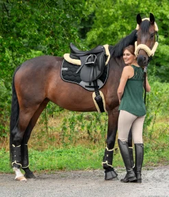 Clearance Ensemble de protections en polaire Teddy pour licol - 4 éléments Fourrure D'Agneau|Accessoires De Briderie