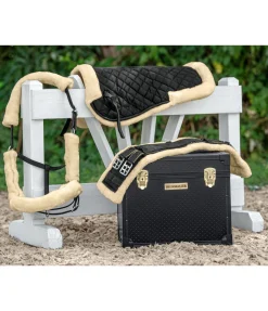 Clearance Ensemble de protections en polaire Teddy pour licol - 4 éléments Fourrure D'Agneau|Accessoires De Briderie