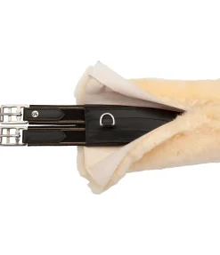 Clearance Fourreau de sangle en véritable fourrure d'agneau avec fermeture auto-agrippante Fourrure D'Agneau|Accessoires Pour Selles