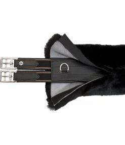 Sale Fourreau de sangle en véritable fourrure d'agneau avec fermeture auto-agrippante Fourrure D'Agneau|Accessoires Pour Selles