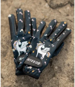 Online Gants d'équitation d'hiver enfant Unicorn Enfant Gants D'Équitation Enfant|Gants D'Équitation Pour L'Hiver