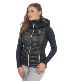Gilet d'équitation bi-matière à capuche Zoey Femme Gilets D'Équitation
