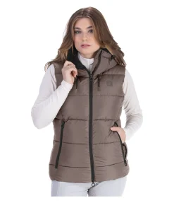 Discount Gilet d'équitation matelassé à capuche Mira III Femme Gilets D'Équitation
