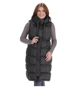 Hot Gilet long à capuche Clara Femme Gilets D'Équitation