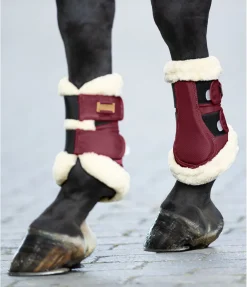 Outlet Guêtres de dressage en polaire Teddy Essential (antérieurs) Fourrure D'Agneau|Guêtres