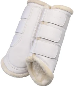 Hot Guêtres de dressage postérieures en polaire Teddy Fourrure D'Agneau|Guêtres