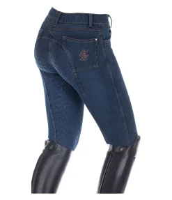 Clearance Jeans d'équitation à fond intégral Grip enfant Lumi Enfant Pantalons D'Équitation Enfants