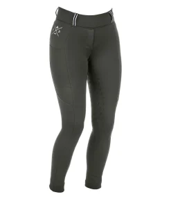 Legging d'équitation thermique avec fond intégral grip Juliette Femme Leggings D'Équitation|Pantalons D'Équitation D'Hiver