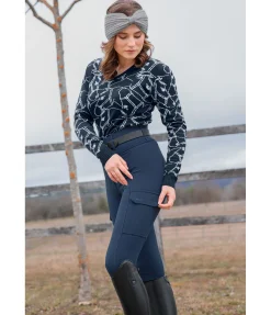 Sale Legging d'équitation thermique à fond intégral grip Amber Femme Leggings D'Équitation|Pantalons D'Équitation D'Hiver