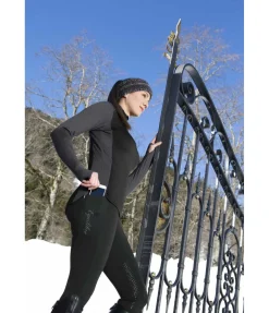Online Legging d'équitation thermique à basanes grip Valerie Femme Pantalons À Basanes|Leggings D'Équitation