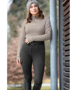 Best Legging d'équitation thermique à fond intégral grip Amber Femme Leggings D'Équitation|Pantalons D'Équitation D'Hiver
