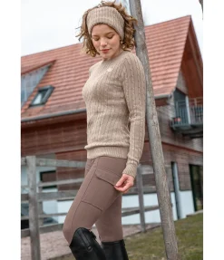 Outlet Legging d'équitation thermique à fond intégral grip Amber Femme Leggings D'Équitation|Pantalons D'Équitation D'Hiver
