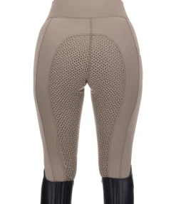 Best Legging d'équitation thermique à fond intégral Grip Hermine Femme Leggings D'Équitation|Pantalons D'Équitation D'Hiver