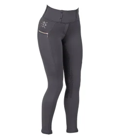New Legging d'équitation thermique à fond intégral grip Kassandra Femme Leggings D'Équitation|Pantalons D'Équitation D'Hiver