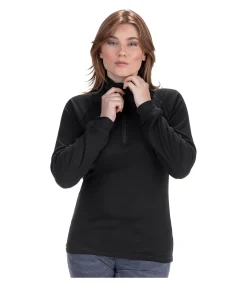 Hot Maillot de corps thermique zippé Levi Femme Sous-Vêtements