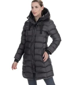 Manteau d'équitation matelassé à capuche Minou Femme Vestes & Manteaux