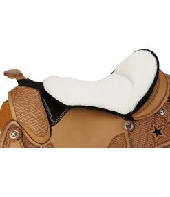 Hot Matelassure de selle western Housse De Selle|Fourrure D'Agneau