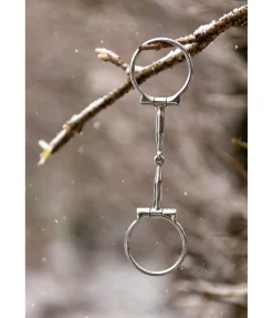 New Mors à anneaux Stainless Steel Offset Dee Snaffle Mors Pour Poneys