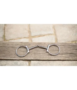 New Mors à anneaux Stainless Steel Offset Dee Snaffle Mors Pour Poneys
