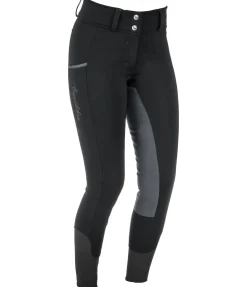 Pantalon d'équitation à fond intégral thermique Annelie Femme Pantalons D'Équitation D'Hiver|Pantalons À Fond Intégral