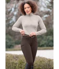 Online Pantalon d'équitation confort taille haute à fond intégral grip Juliane Femme Pantalons À Fond Intégral|Pantalons D'Équitation À Grip
