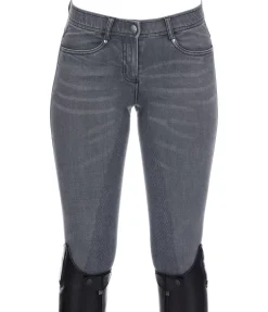 New Pantalon d'équitation denim à fond intégral Grip Linea Femme Pantalons D'Équitation À Grip