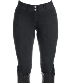 Sale Pantalon d'équitation en jean à fond intégral grip Estelle Femme Pantalons D'Équitation À Grip