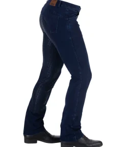 Sale Pantalon d'équitation jodhpur en jean avec fond intégral grip homme Owen Homme Pantalons D'Équitation Homme