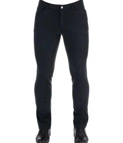 Online Pantalon d'équitation jodhpur en jean avec fond intégral grip homme Owen Homme Pantalons D'Équitation Homme