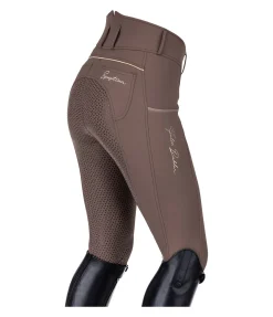 Hot Pantalon d'équitation taille haute thermique à fond intégral grip Elodie Femme Pantalons À Fond Intégral|Pantalons D'Équitation À Grip