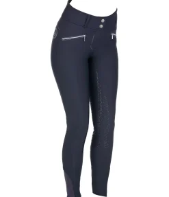 New Pantalon d'équitation taille haute shoftshell à fond intégral Grip Ariana Femme Pantalons À Fond Intégral|Pantalons D'Équitation À Grip