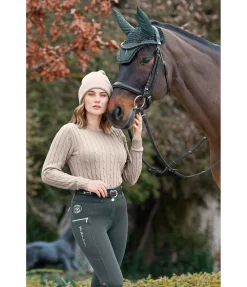 New Pantalon d'équitation thermique hybride à fond intégral grip Cheyenne Femme Pantalons D'Équitation D'Hiver|Pantalons D'Équitation À Grip