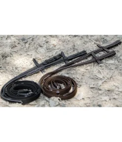 New Rênes sangle en cuir gras Stitch Rênes